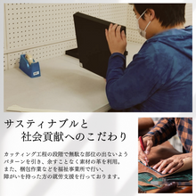 画像をギャラリービューアに読み込む, 14/16インチのPCがすっぽり入る本革ミニマルバッグ Flat minimal leather bag