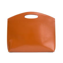 画像をギャラリービューアに読み込む, 14/16インチのPCがすっぽり入る本革ミニマルバッグ Flat minimal leather bag